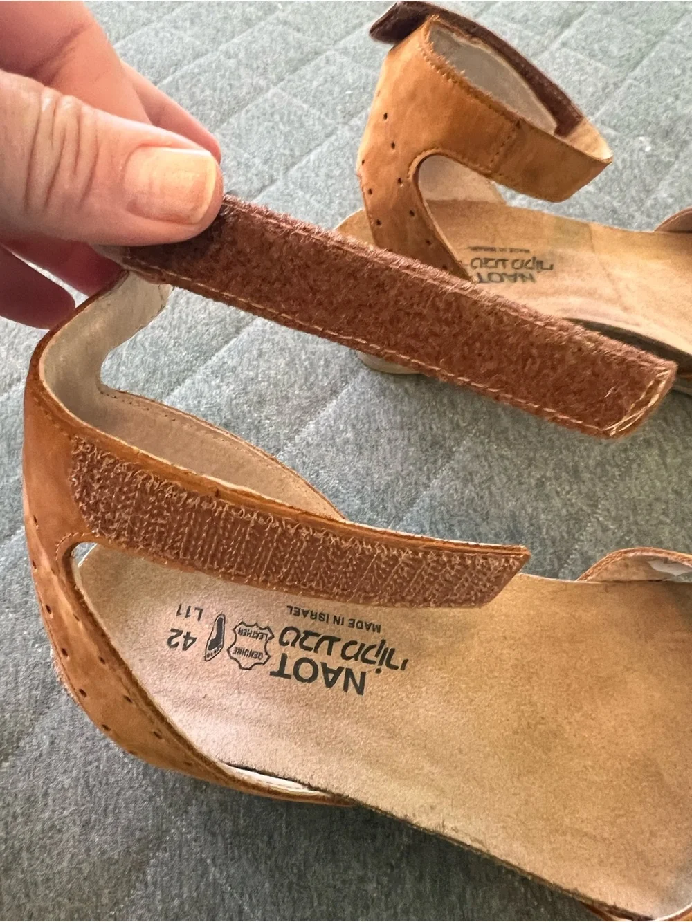 NAOT SZ 42 US 11 Wand Wedge Sandals Orig $170 Excellent Lightly Used Cond